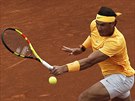 panlský tenista Rafael Nadal v souboji s ekem Tsitsipasem.