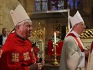 V katedr�le sv. V�ta ukl�dali rakev s ostatky kardin�la Josefa Berana do nov�...