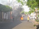 Student Ondej Dostál zachytil v nikaragujském Leónu stety demonstrant s...