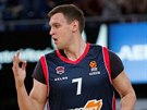 Johannes Voigtmann z Baskonie se raduje ze své trefy proti Fenerbahce.