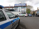 Vyetovn v Chemotexu, kde fenol unikl. (26. dubna 2018)
