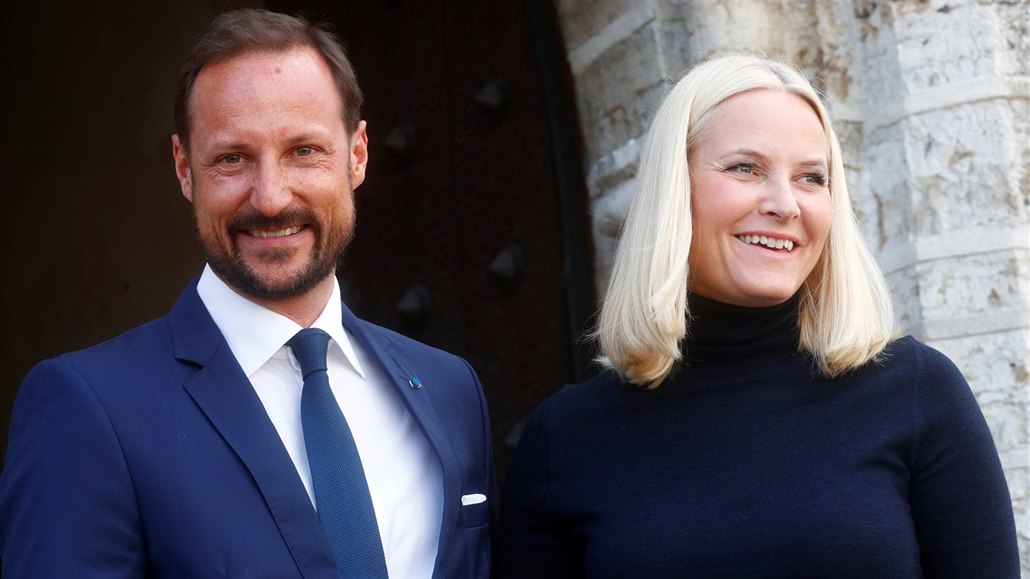Norský korunní princ Haakon a korunní princezna  Mette-Marit (Tallinn, 26....