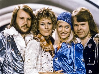 Benny Andersson, Anni-Frid Lyngstadová, Agnetha Faltskogová a Bjorn Ulvaeus z...
