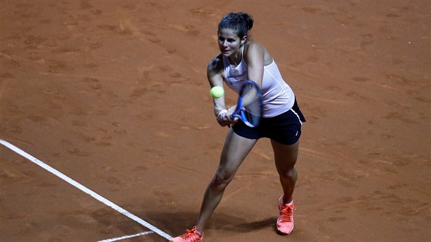 Německá tenistka Julia Görgesová v semifinále Fed Cupu proti Česku.