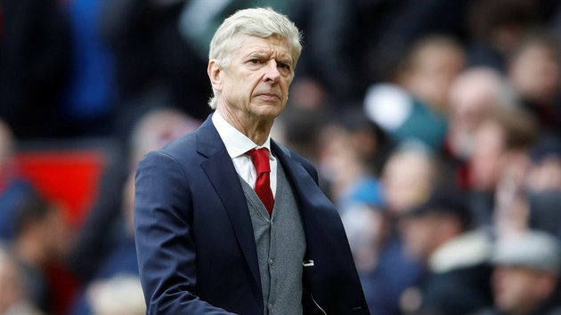 Kou Arsne Wenger (Arsenal) pi utkn proti Manchesteru United.