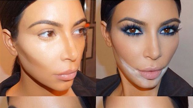Kim Kardashianová na sociálních sítích ukazuje, jak si vytvořit make-up pro různé příležitosti.