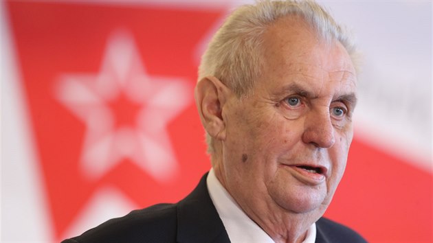 Prezident Milo Zeman na sjezdu KSM v Nymburku (21.4.2018)