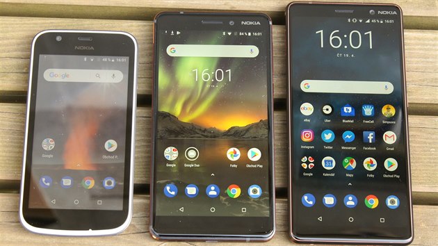 Nokia 1, Nokia 6.1 a Nokia 7 Plus