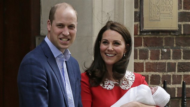 Princ William, vévodkyně Kate a jejich druhý syn (Londýn, 23. dubna 2018)