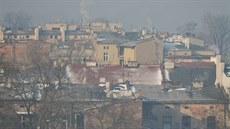 Smogová peina nad Krakovem (4. bezna 2018)