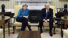 Nmecká kancléka Angela Merkelová na návtv v Bílém dom. (27. dubna 2017)