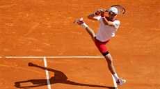 Srbský tenista Novak Djokovi� na antuce v Monte Carlu.
