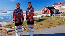 Inuité v Grónsku ijí v krásných barevných domech.