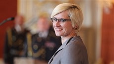 Ministryn obrany Karla lechtová bhem jmenování nového náelníka generálního...