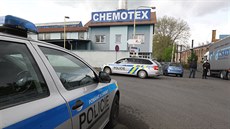 Vyetování v Chemotexu, kde fenol unikl. (26. dubna 2018)