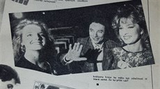 Článek o Gabriele Filippi a její účasti na Miss ČSSR 1989