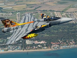 Pilot Ivo Kardo s Gripenem bhem Eurasia Airshow v Turecku