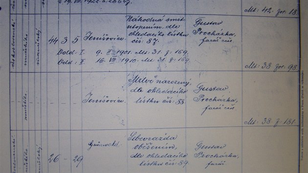 Ve Sttnm okresnm archivu v Jablonci nad Nisou se Kmal s odbornou pomoc Jakuba Feigeho dostal k ad dleitch dokument.