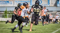 Wide Receiver Michael Lindsey v zápase proti Pardubicím nastoupil na pozici...