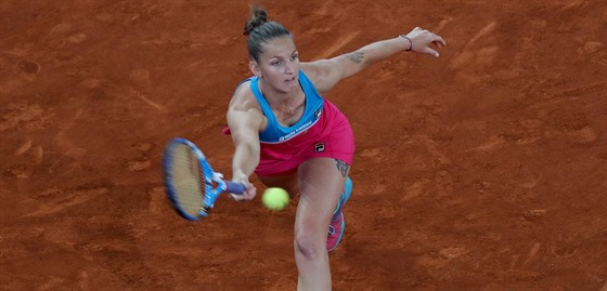 Karolína Plíková na turnaji v Madridu. 