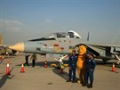 Stíhaka F-14 a Medvídek Pú na prezentaci úspch íránského letectva v Teheránu...