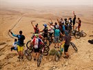 Cyklistití nadenci v Izraeli si uívají tetí etapu Gira.