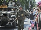 Hlavním bodem programu oslav osvobození Plzně americkou armádou byl konvoj 220...