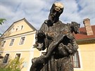 Pi poru ve Vraclavi ohoel devn model sochy Mistra Pavla z Levoe. (2. 5....