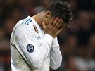 Cristiano Ronaldo z Realu mohl v úvodu druhé ple semifinálové odvety Ligy...