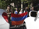 Píznivci opoziního vdce Nikola Painjana v Arménii blokují silnice u...