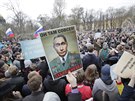 Odprci prezidenta Vladimíra Putina demonstrovali v Petrohradu. (5. kvtna 2018)
