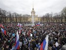 Odprci prezidenta Vladimíra Putina demonstrovali v Petrohradu. (5. kvtna 2018)