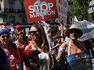 V Paíi se protestovalo proti prezidentu Macronovi a 40 tisíc lidí. (5....