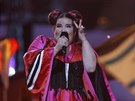 Izraelská zpěvačka Netta v rámci prvního semifinále Eurovize 2018