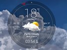 Vzhled aplikace Weather Live plný animací lze detailn nastavit.