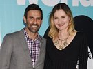 Reza Jarrahy a Geena Davisová (Westwood, 14. listopadu 2017)