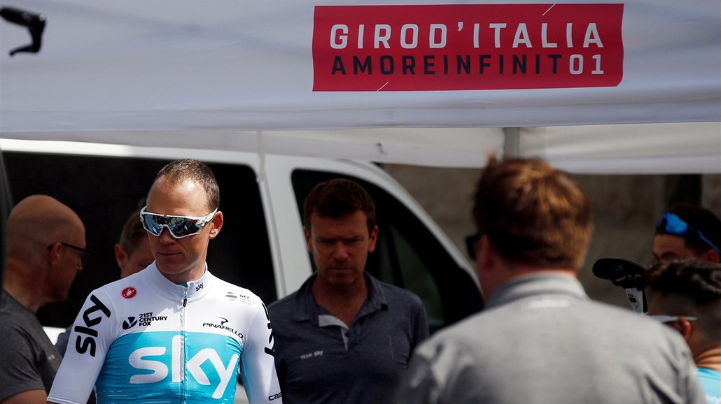 Britský cyklista Chris Froome před startem 101. ročníku Giro d´Italia v...