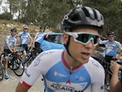 Jezdci z tmu Israel Cycling Academy pi trninku na Giro