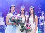 Vítězky soutěže Dívka roku 2018 - Denisa Machovcová, Valérie Hlinovská a Adéla...