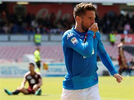 Dries Mertens (Neapol) slav gl na 1:0 do st Turna.