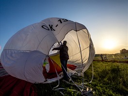 Májová fiesta, horkovzduný balon, balonové létání, Slapská pehrada, pyl,...