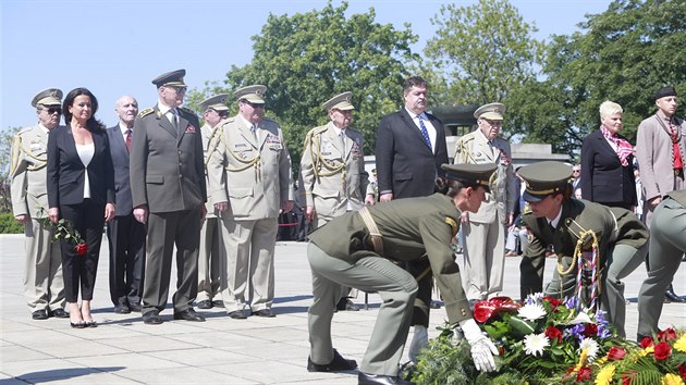 Ceremoniál na Vítkově k 73. výročí konce druhé světové války (8. května 2018).