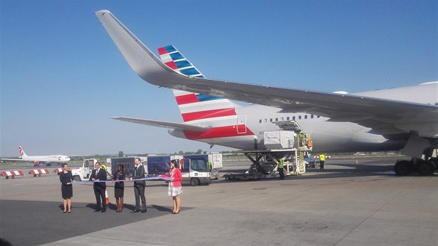 Uvítání společnosti American Airlines v Praze