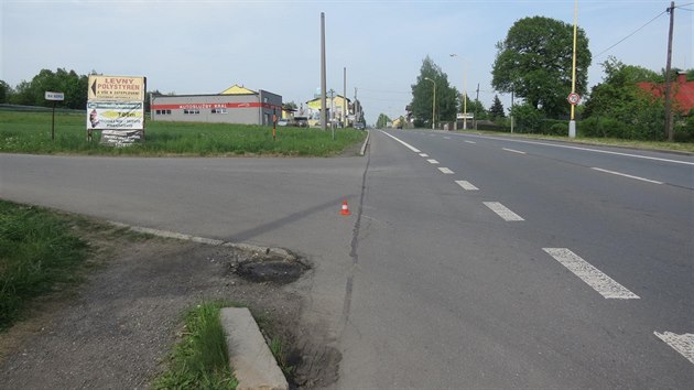 Místo nehody v Havířově-Suché. (2. května 2018)