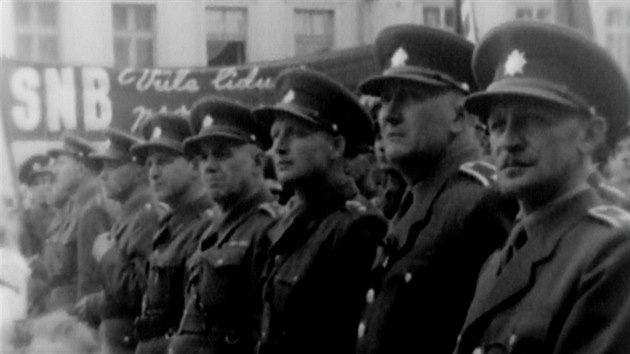Snmek z komunistickch oslav 1. mje v Litomyli v roce 1948