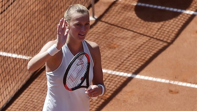 Petra Kvitov slav postup do tvrtfinle na Prague Open.