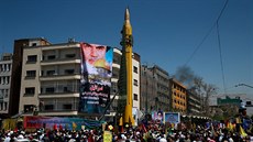 Prezentace íránské rakety Ghadr H v Teheránu  (23. června 2017)