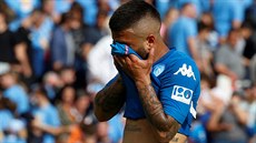 Lorenzo Insigne (Neapol) po remíze s FC Turín tu�í, �e na titul u� v této...