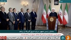 Íránský prezident Hasan Rúhání v úterý na Trumpovo oznámení reagoval uji�t�ním,...