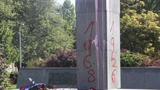 Pomník maršála Koněva se stal znovu terčem vandalů. Stejně jako před několika...